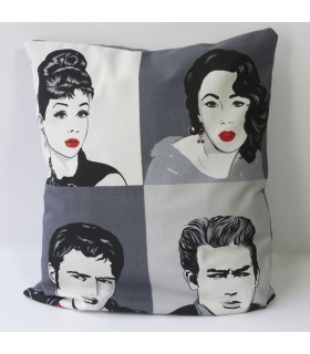 Coussin Audrey Gris