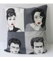 Coussin Audrey gris