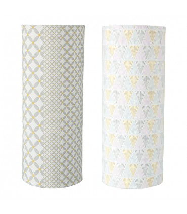 Lampe à poser cylindrique pastel