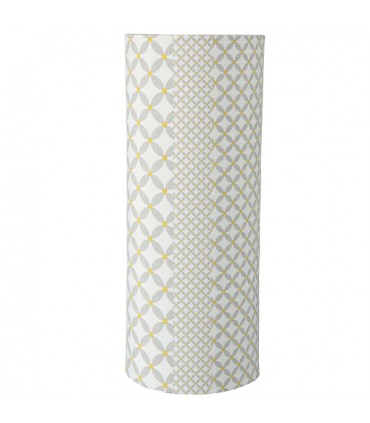 Lampe à poser cylindrique grise