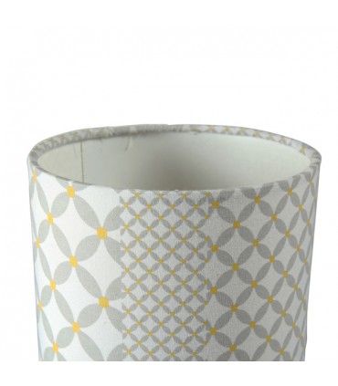 Lampe à poser cylindrique grise