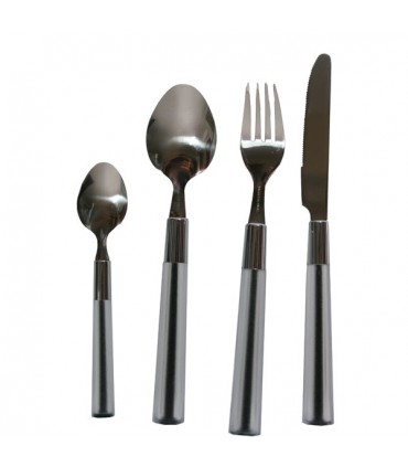 Couverts Berlingot 16 pièces avec support Noir 2