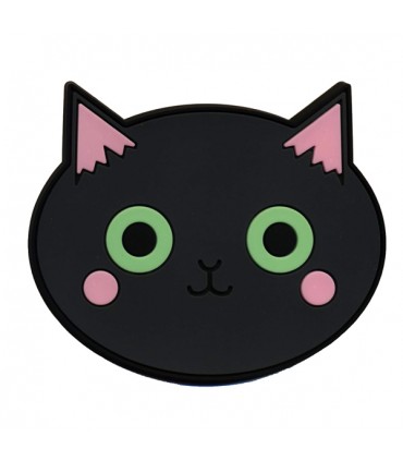 Dessous de Verre Chat Gris Foncé, par 2