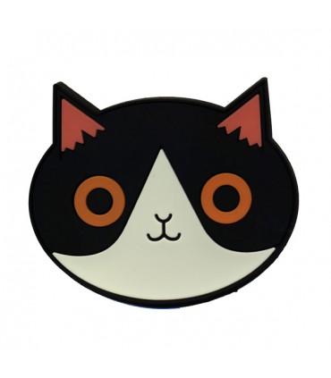 Dessous de Verre Chat Noir et Vert Pâle, par 2