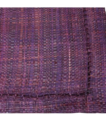 Set de table en raphia prune, lot de 6 sets