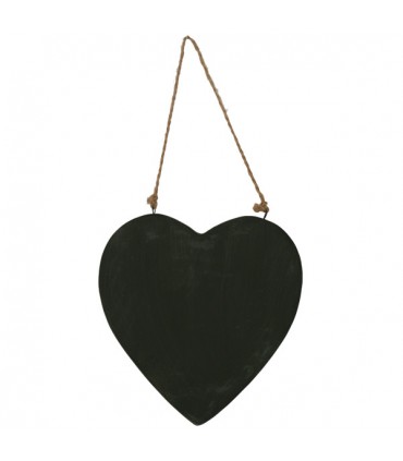 Plaque de Porte Cœur Noir