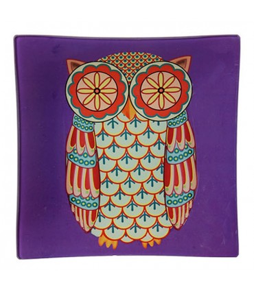 Vide-poche Hibou Violet