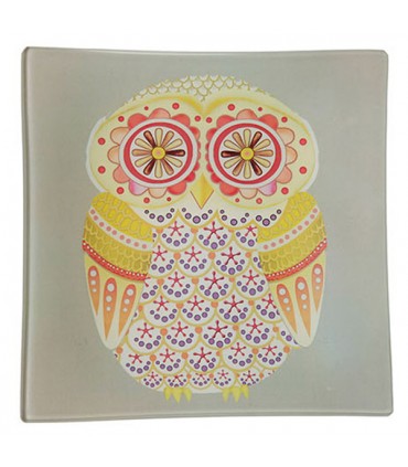 Vide-poche Hibou Gris