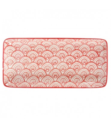 Ravier en Céramique Paon Rouge 1