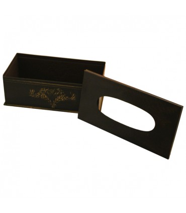 Boîte distributrice de mouchoirs métal brun