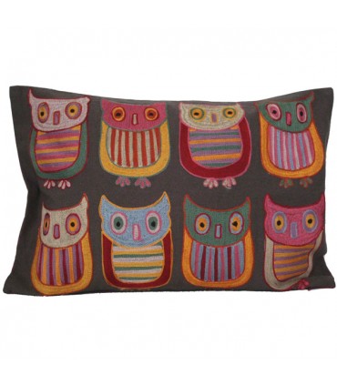 Housse de Coussin Chouettes