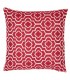 Coussin jacquard rouge
