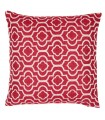 Coussin jacquard rouge