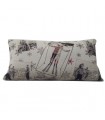 Coussin montagne skieurs