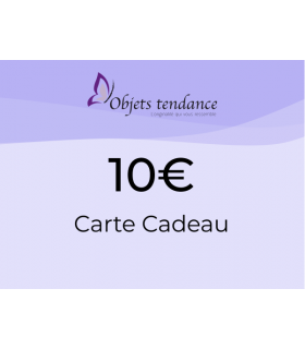 Carte cadeaux de 10€ valable 6 mois