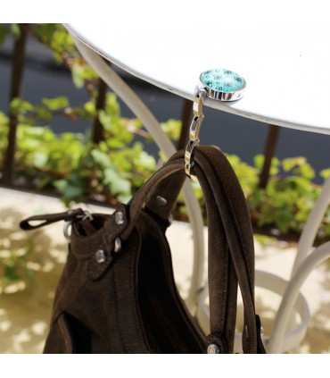 Accroche-Sac rosace vert d'eau