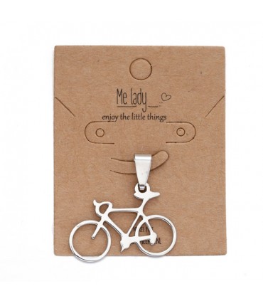 Pendentif Vélo Argenté