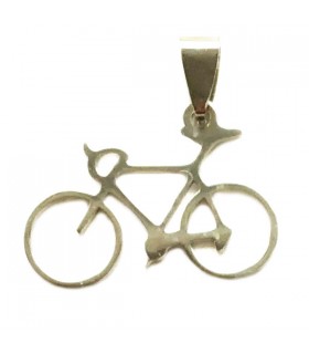 Pendentif Vélo Argenté