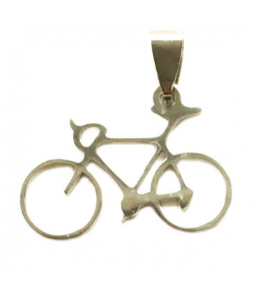 Pendentif Vélo Argenté
