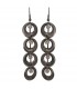 Boucles d'oreilles longues seventies