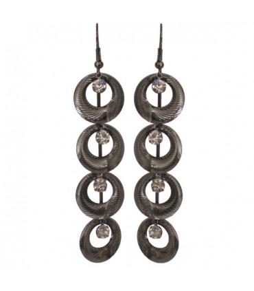 Boucles d'oreilles longues seventies