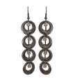 Boucles d'oreilles longues seventies