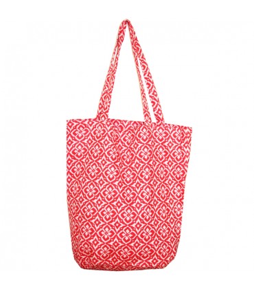 Sac Shopping Indien Rouge