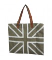 Grand sac cabas kaki Union Jack