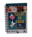 Carnet à spirale Lait de vache