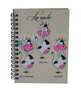 Carnet à spirale 3 vaches