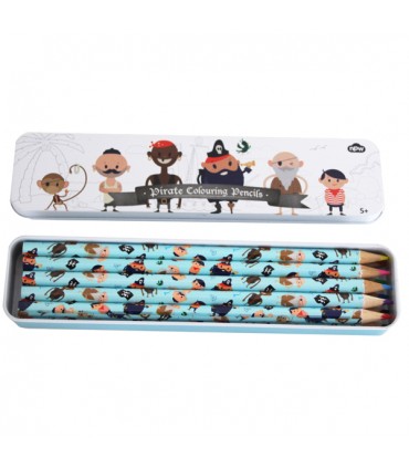 Petit plumier métal Pirate