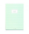 Cahier notebook losanges verts