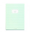 Cahier notebook losanges verts