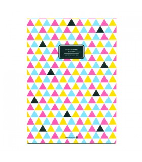 Cahier notebook triangles colorés