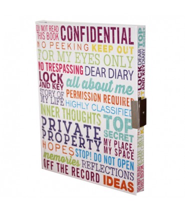 Journal intime mots anglais LetterboxObjets Tendance