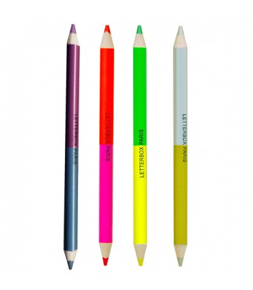 Gros crayon de couleur double