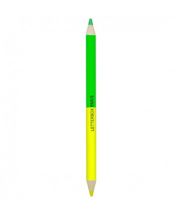 Gros crayon de couleur double Jaune et vert