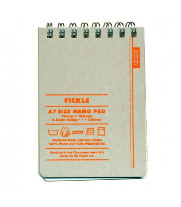 Petit carnet mémo à spirale Orange