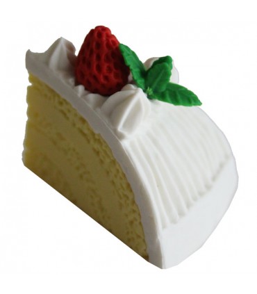 Gomme gâteau Bûche glacée vanille