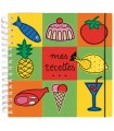 Cahier de recettes colorées