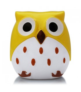 Taille-crayon Hibou Jaune