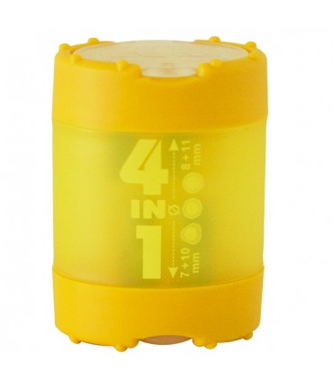 Taille crayon à réservoir multi-taille Jaune