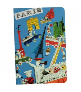 Carnet de poche Paris bleu