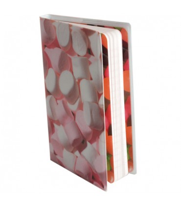 Carnet Plastifié Bonbons roses