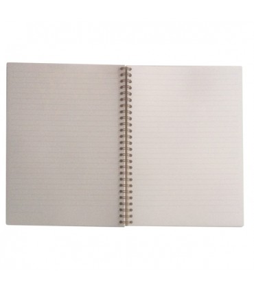 Cahier à Spirale Fleuri Vert