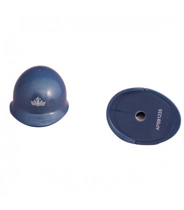 Taille-crayon casque Bleu