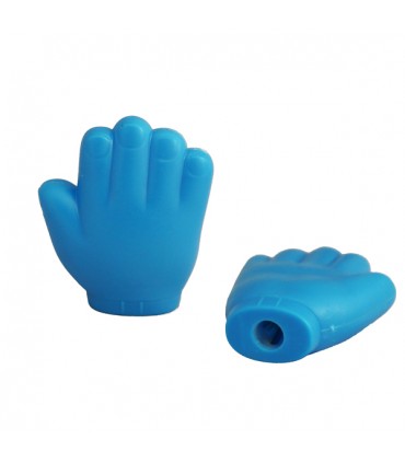 Taille-Crayon Main Bleu Main Ouverte