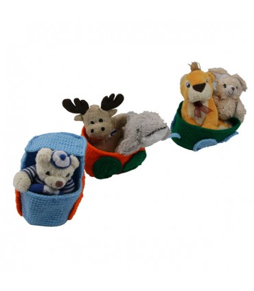 Vide- Poche Petit Train  Bleu-orange-vert