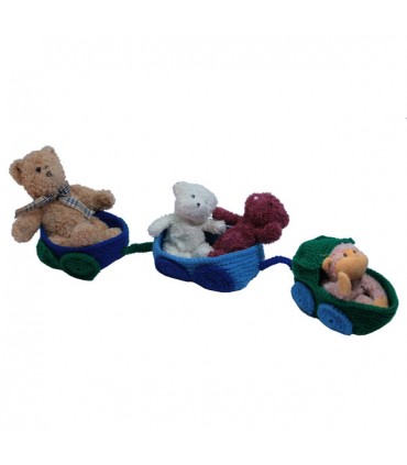 Vide- Poche Petit Train  Bleu et vert