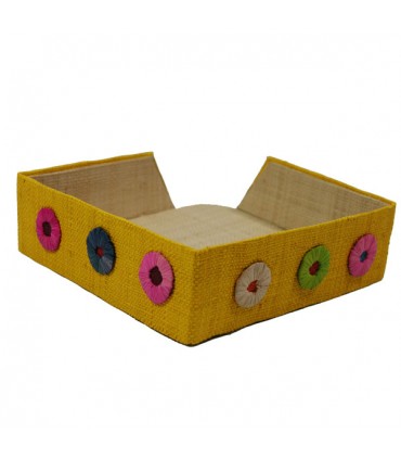 Porte-Serviettes en Papier Pastilles Jaune